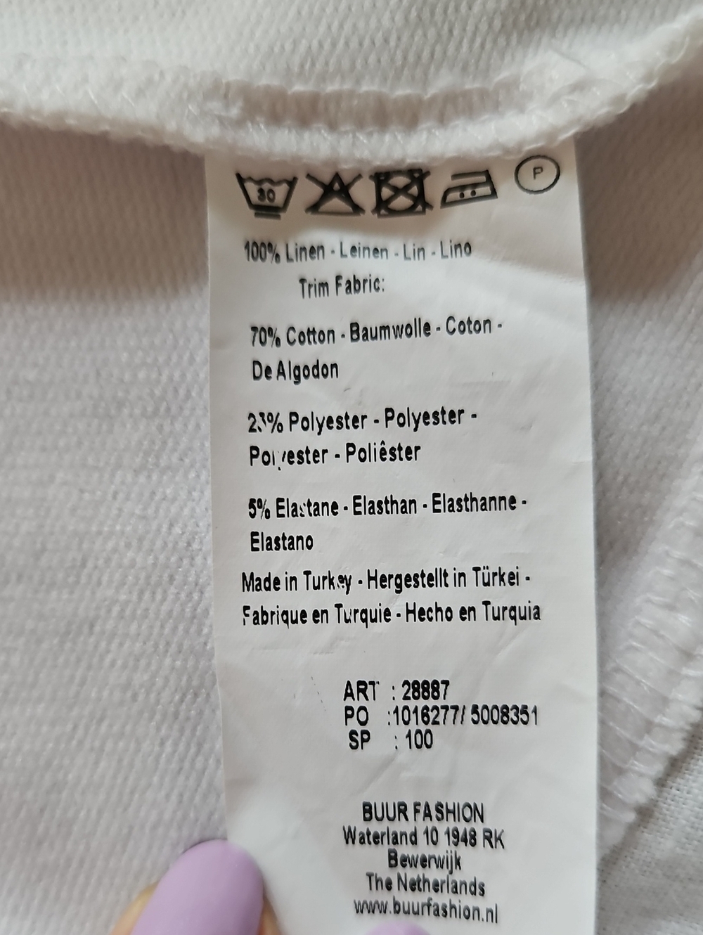 Yest White Linen/Cotton A-line Boho Chic Overshirt Blazer Size 4 - Picture 9 of 15
